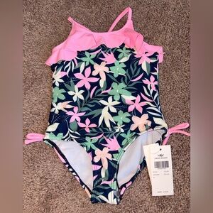 🆕 Angel Kids Floral One Piece Bathing Suit